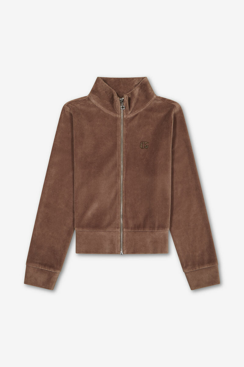 Veste velour coffee