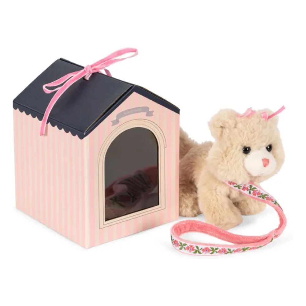 Chat et niche peluche