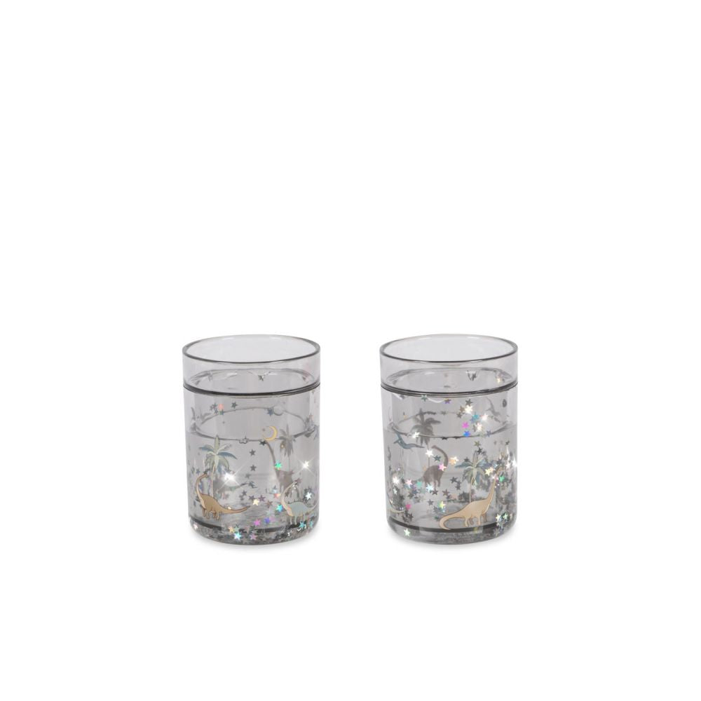 Verres paillette dino