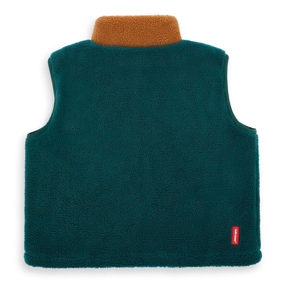 Veste polaire sans manche bleu canard