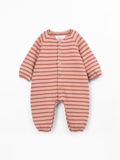 Combinaison jersey rayé Orange