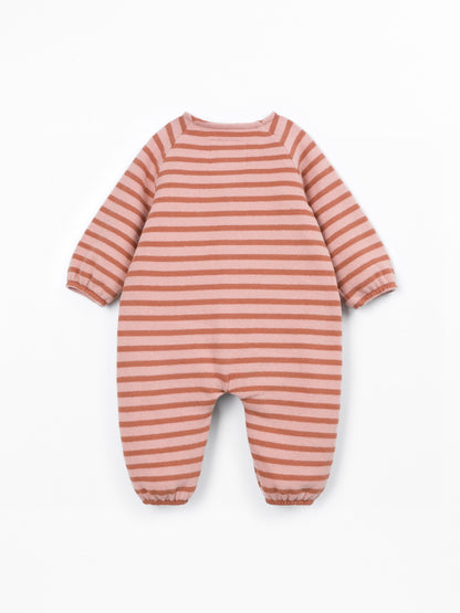 Combinaison jersey rayé Orange