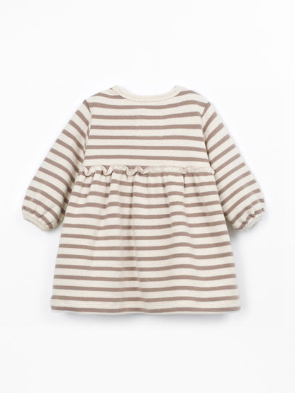 Robe jersey rayée