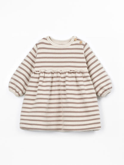 Robe jersey rayée