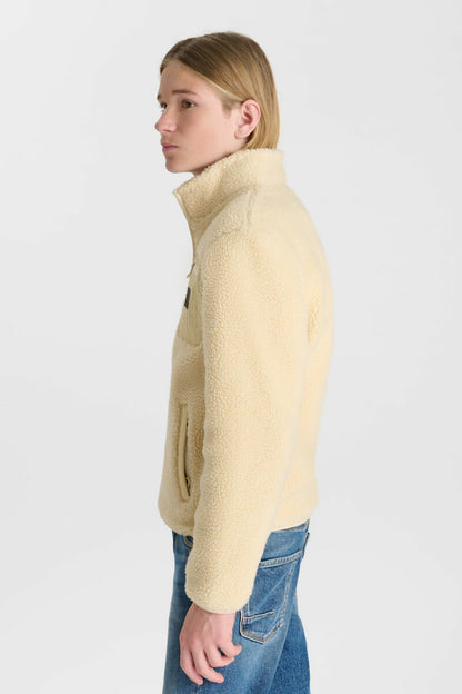 Veste doudou beige