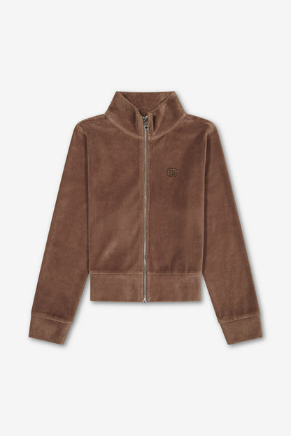 Veste velour coffee