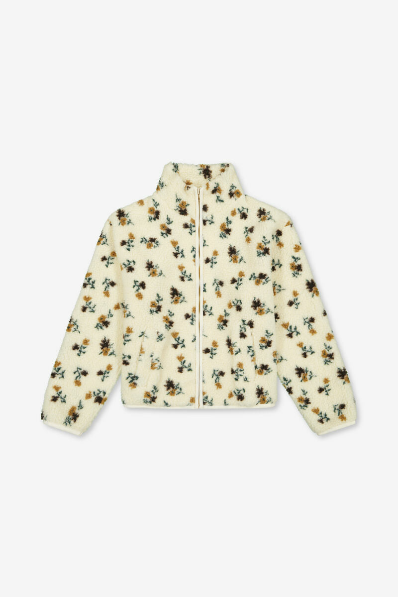 veste doudou fleurs