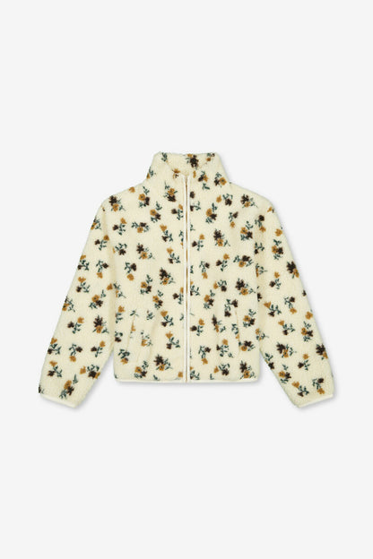 veste doudou fleurs