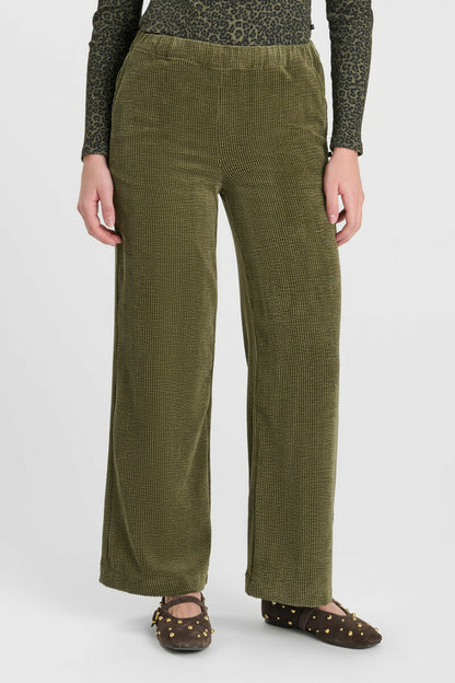 Pantalon velour kaki