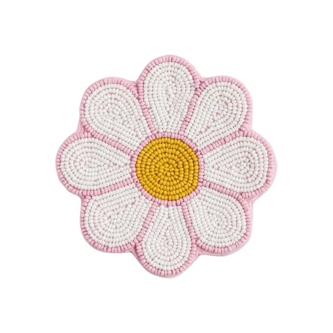 Porte-monnaie perles marguerite