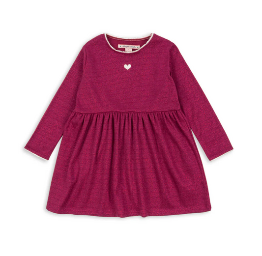 Robe lurex violette