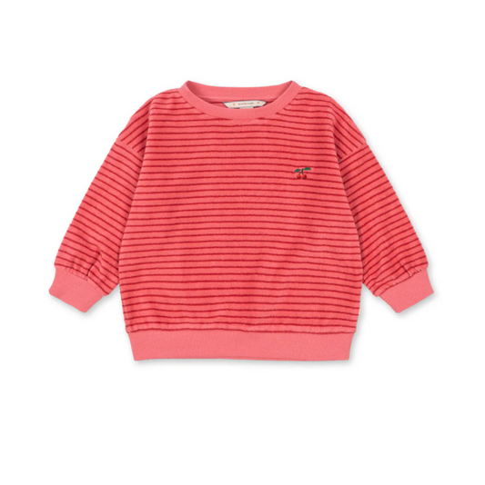 sweat éponge rayé