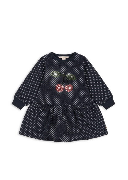 Robe sweat pois