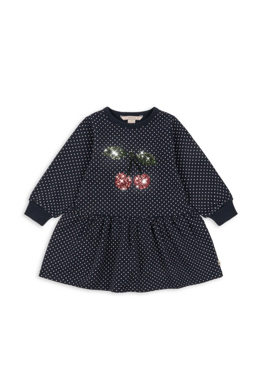 Robe sweat pois