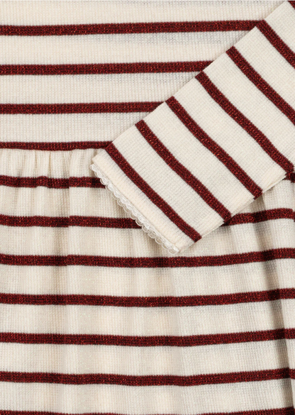 Robe rayée paillettes