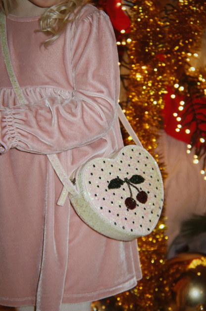 Sac cerise à paillettes