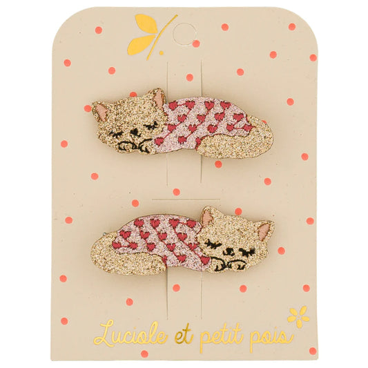 barrettes Moka le chat