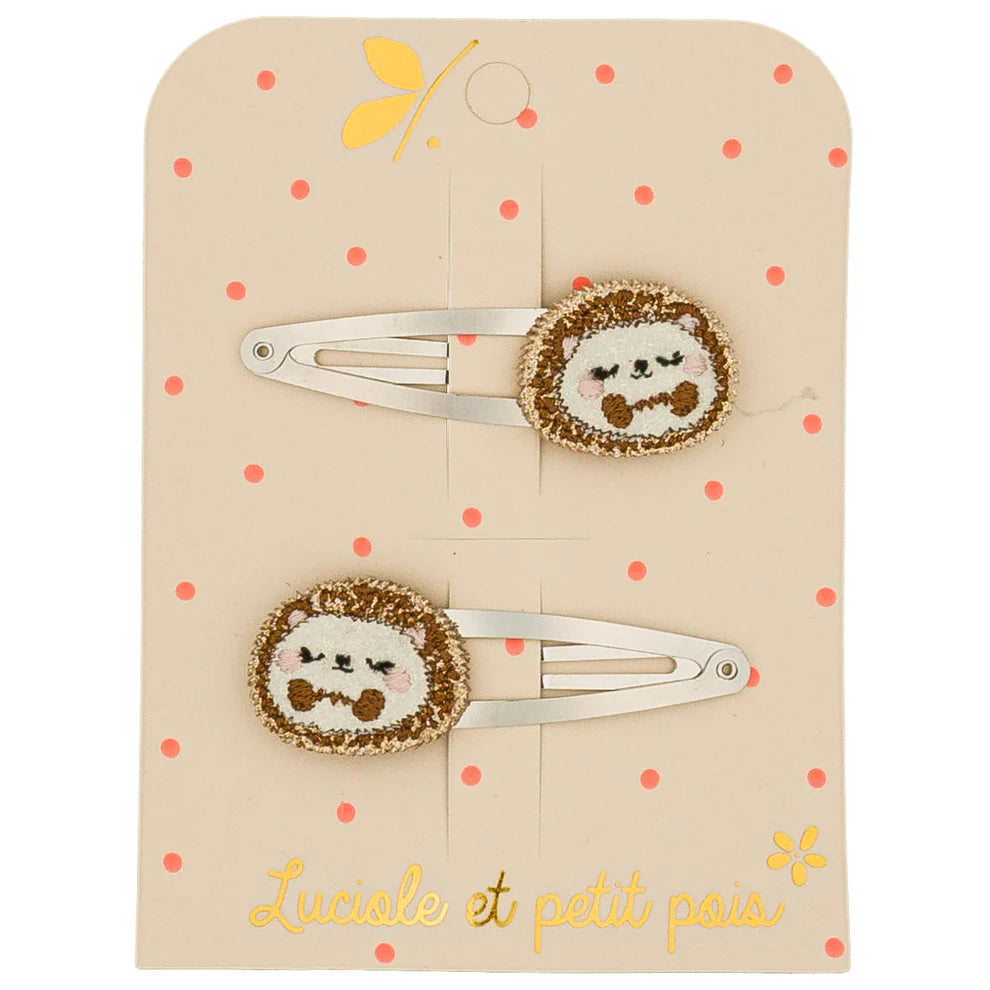 barrettes Pompon le hérisson