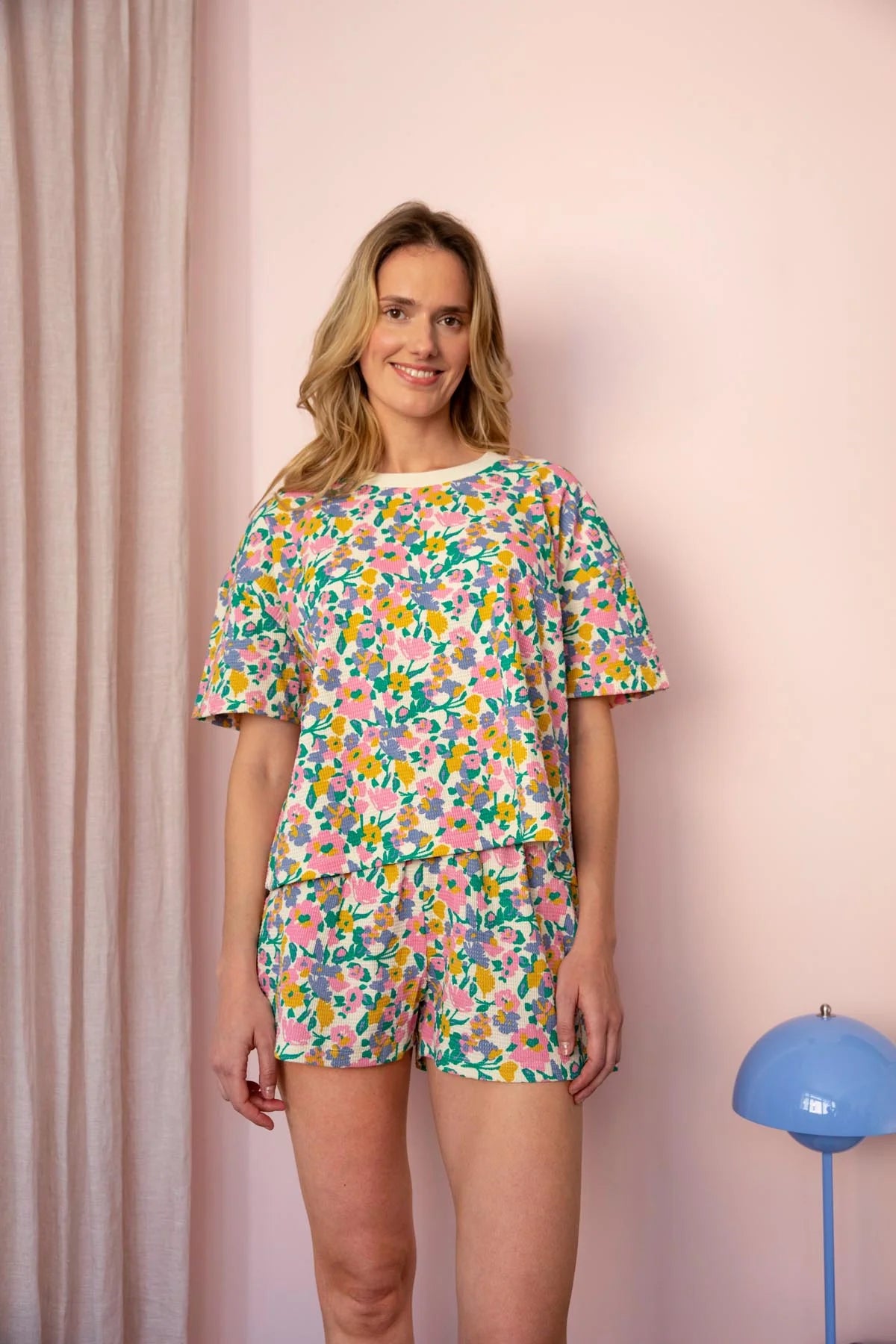 pyjama court pastel bloom we are jolies x hindbag