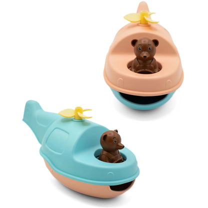Hélicoptère petit ours brun