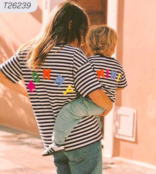 tee-shirt mini rayé