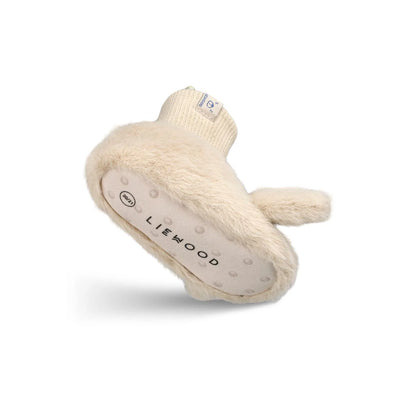 Chaussons lapin gris