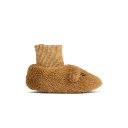 Chaussons ourson marron