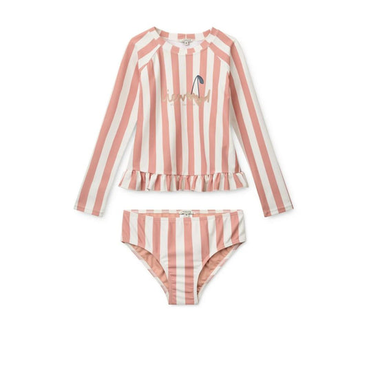 Ensemble anti-uv cerise coeur