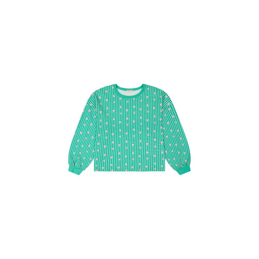 Sweat vichy coeur rose