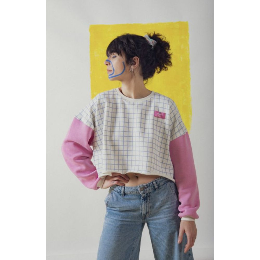 sweat carreau rose