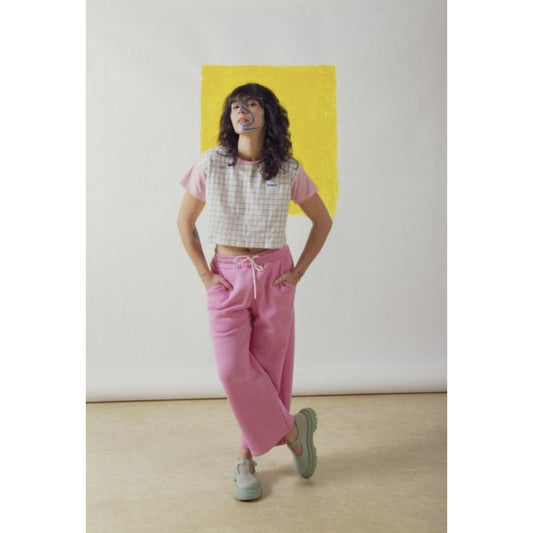 tee shirt carreau rose