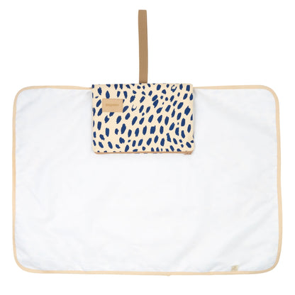 Tapis à langer leonie blue