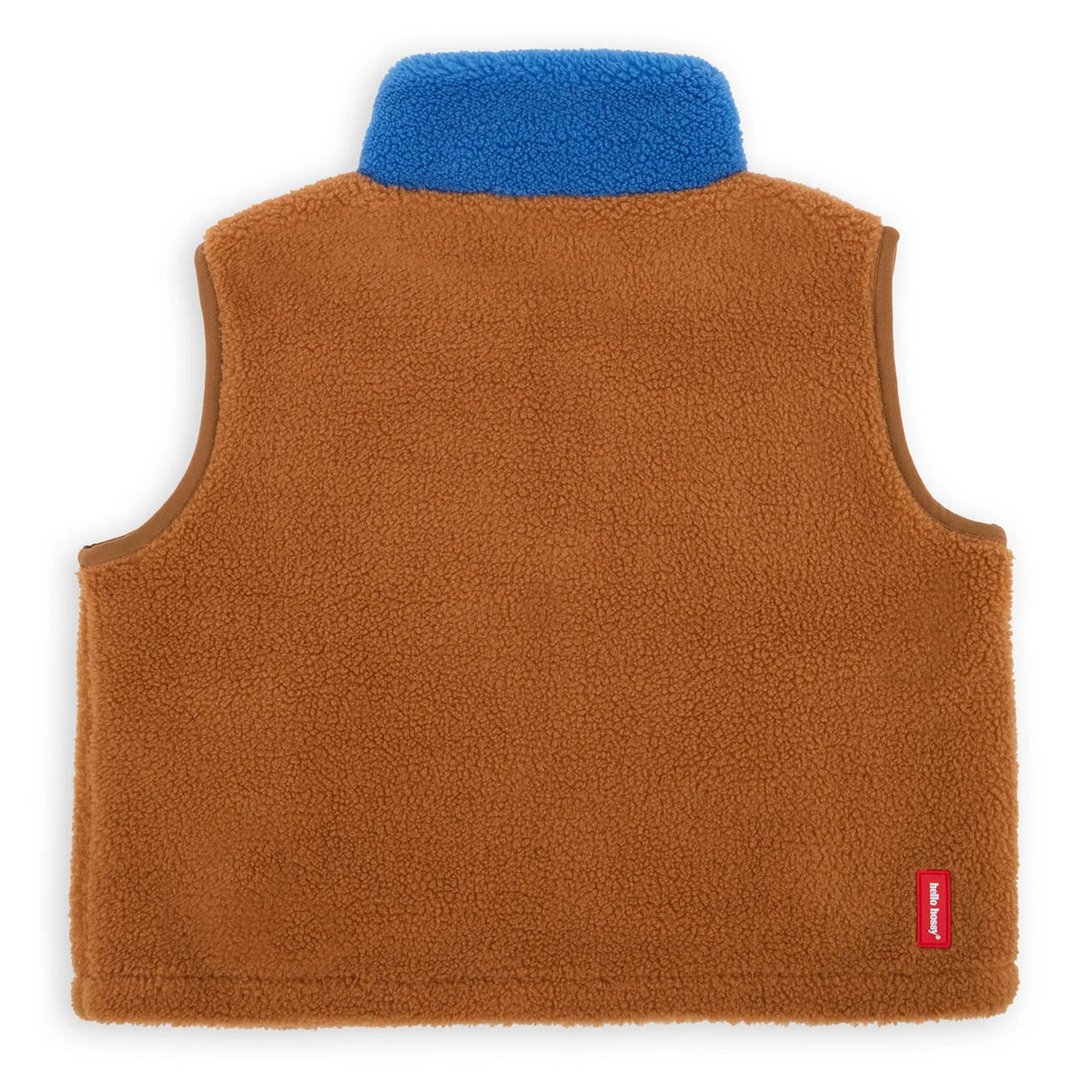 Veste polaire sans manche marron