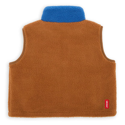 Veste polaire sans manche marron