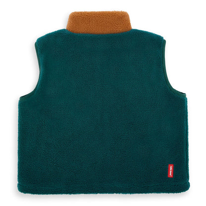 Veste polaire sans manche bleu canard