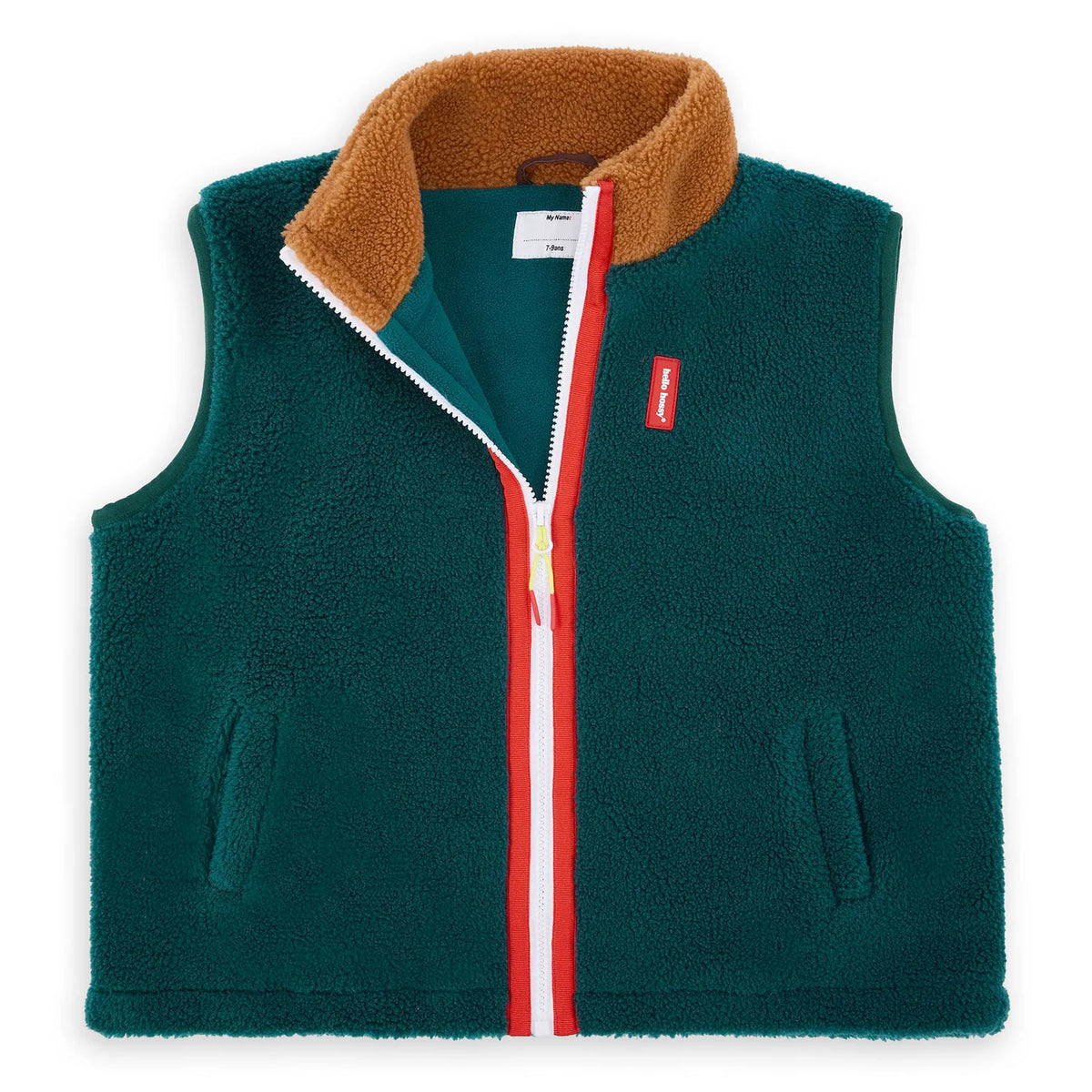 Veste polaire sans manche bleu canard