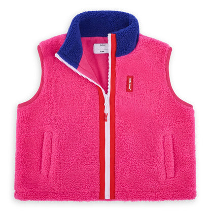 Veste polaire sans manche rose